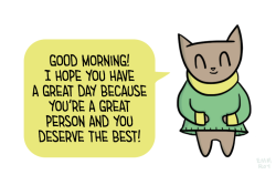 positivedoodles:  [drawing of a brown cat in a green and yellow