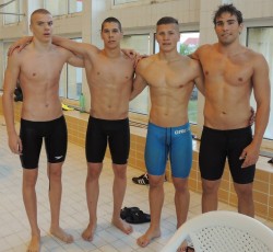 slovak-boys:  Slovak swimmers Denis, Martin, Miroslav and Milan