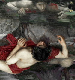 aqua-regia009:  Echo and Narcissus (Detail), 1903 John William