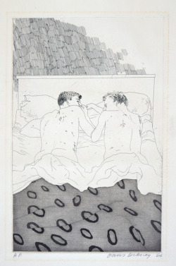 loverofbeauty:  David Hockney:  Two Youth 23 to 24 Years Old,