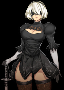 aku-no-homu: Yorha No. 2 Type B by artist Maggot666 (@norman_maggot)