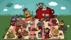 mdlune:  The Awesomenauts Picnic League! I submitted this drawing