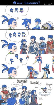 villomaru: source | artist squid boy thinks every blue fighter