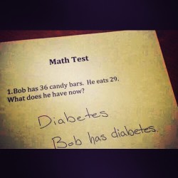 the-exercist:  narod13:The greatest math test ever!  This kid