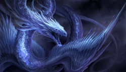 jmbriggsauthor:  Blue Crystal Dragon by sandara  