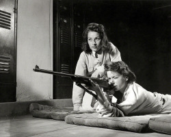 Alfred Palmer - Training in marksmanship helps girls at Roosevelt