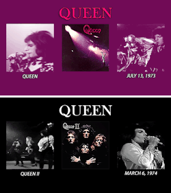 mrbadguymercury:QUEEN ALBUMS 1973-1991