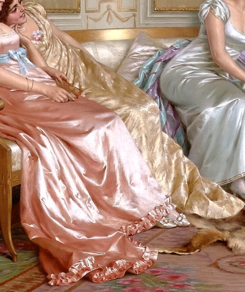 the-garden-of-delights:  “The Lecture” (detail) by Vittorio Reggianini (1858-1938). 