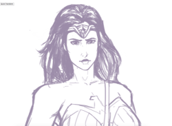 havent drawn anything in a while, heres a rough sketch of wonder