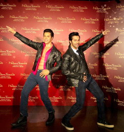 celebswhogetslepton:  Varun Dhawan at the reveal of his wax figure