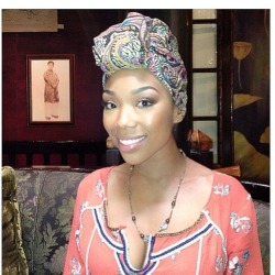 flacarica:  08141990:  Brandy loves her headscarves!!! So cute!!