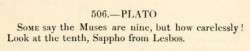 violentwavesofemotion:  Plato, tr. by W. R. Paton, from “Greek