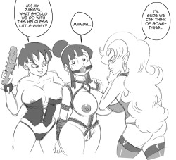   Anonymous asked funsexydragonball:  Who is your DBZ OT3?  Zangya