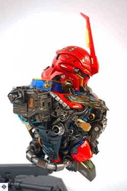 mechaddiction:  pointnet.com.hk - 改裝作品 BANDAI 1/48 新安洲胸像