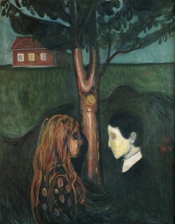 theliltingwall:  Eye in Eye, Edvard Munch 