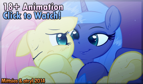 atrylplus:  mittsies:  New flash animation with Fluttershy and Futa Princess Luna! Created by Mittsies & atryl!  Just a quick little side project to keep things interesting while I work on bigger stuff. This animation includes two of the most highly-r