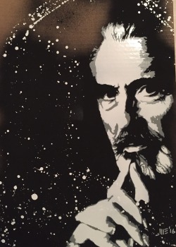 jmestencilart:  Christopher Lee Mar. 31   RIP What a great dude.