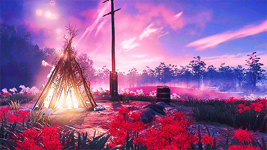itspapillonnoir:  Ghost of Tsushima ￫ Scenery: Field of the