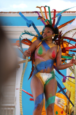   Body painted carnival from Cape Verde, photographed by Carlos