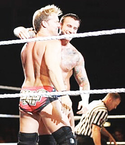 y2jbaybay:   CM Punk and Chris Jericho teaming up at July 13