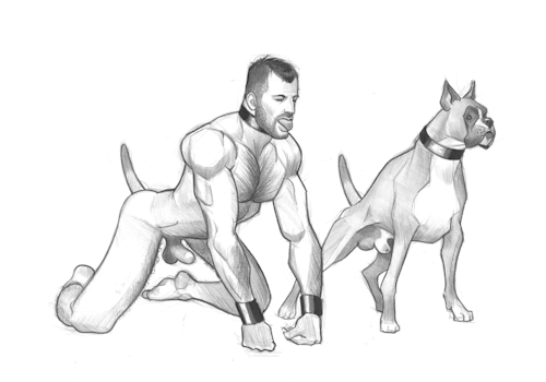 adogandponyshow:  The Dog Run Sketchbook, wag the dog 