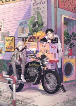 mochipanko:  My contribution to the Otayuri zine to worlds unknown!