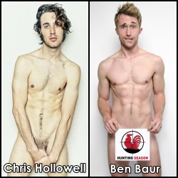 oclupako:  famousnudenaked:  Christopher Hollowell & Ben