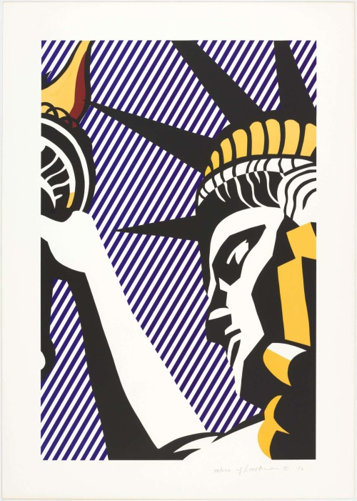 blondebrainpower:I Love Liberty, 1982  Roy Lichtenstein