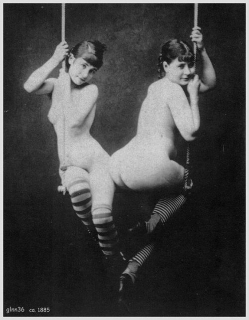 Victorian Women Sitting Naked on Swings. Youâ€™re welcome.