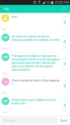 Mamale el hierro!! XD  Las cosas q leo en Yik Yak me trabajan