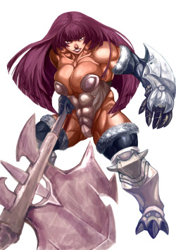 musclegirlart:Warrior by こんぼう＋９９