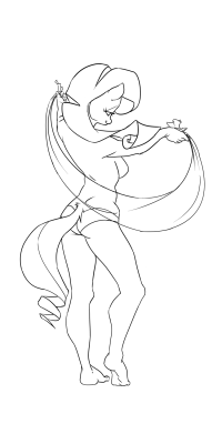 Trying to make a dancing Rarity. Or just posing.Will tweak the