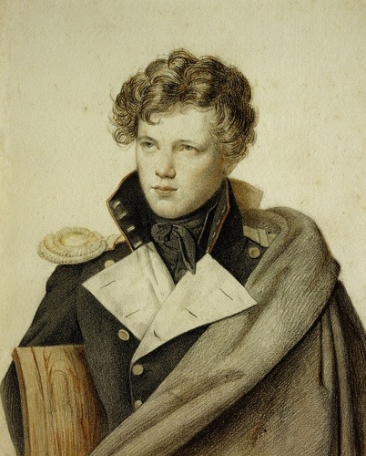 orest-kiprensky:  E. Komarovsky, 1823, Orest Kiprensky