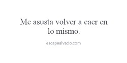 Escape al vací­o