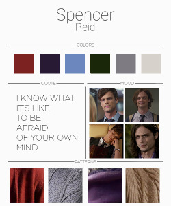  Spencer Reid, mood board 
