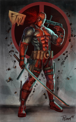 thecyberwolf:  Deadpool FTW Created by PTimm / Find this Artist