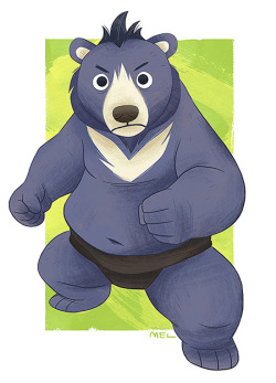 meldraws:  Kuma, a young bear who is thrown into the brutal world