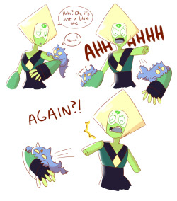 angeban:  Peridot goes on a mission with the Crystal Gems and