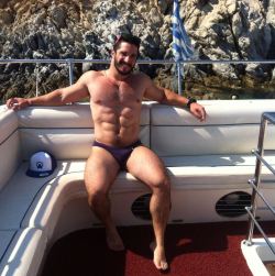 stratisxx: Hot greek stud Steve Raider was in mykonos this summer