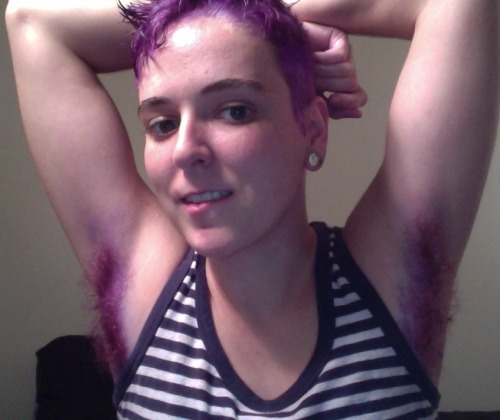 slipofagirlieboy:  Self Care! I was sad so I dyed all my hair purple!Â  