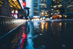 djkrugman:  Rainy Daze in New York City. Midtown, Manhattan,