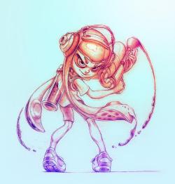 pixalry:  Splatoon Illustration - Created by Rocky Hammer  You