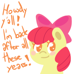 go-ask-applebloom:Can’t wait to answer you guys’ questions!Squee~!