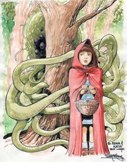 michaelallanleonard:Cthulhu & Little Red Riding Hood by Barry