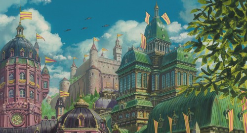 nostalgic-solitude7:  Howl’s Moving Castle (Hayao Miyazaki, 2004)  Beautiful art