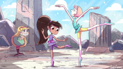 cubedcoconut: Princess Marco gets some ballet lessons from the