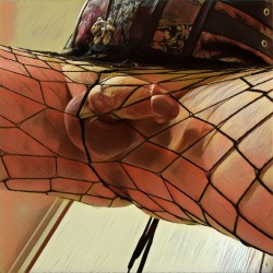 pegginginpanties:  pegginginpanties:  Just playing in fishnets and prisma  Just a real couple that loves pegging and panties!http://pegginginpanties.tumblr.com/