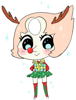 laurtist:  i saw a pearl reindeer and i had to draw one too sdkhfzsdlh