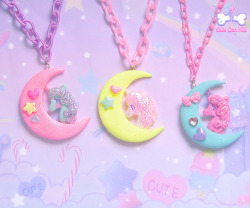 lilacck:Dreamy moon unicorns ☆∷ Soon available on http://cutecankill.storenvy.com/  ฅ(