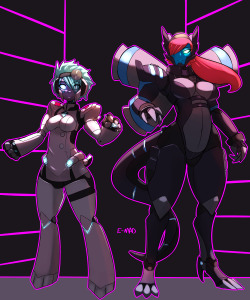 robotoseckshau5:  ah i really wanted to find some more to ad to this, but i think is good at this point, comission done for the ever so lovely Medri.Mecha Kass and an Unamed Robo Sisalian nurse  awesome =D